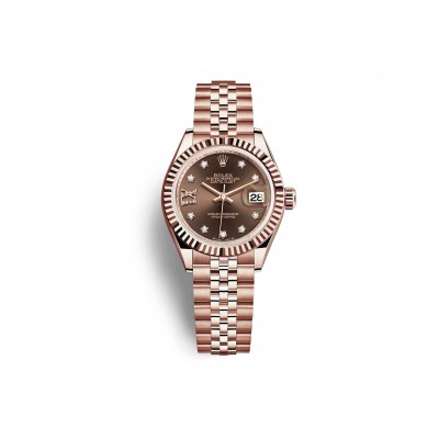 ROLEX DATEJUST LADY 28 EVEROSE GOLD 279175-0004